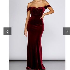 Formal dress velvet